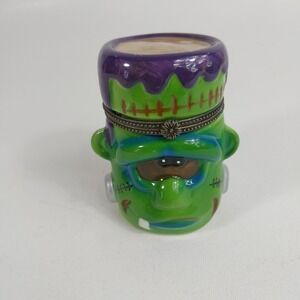 Halloween Frankenstein's Monster Trinket Box 3.5" x 2.5" Greenbrier‎